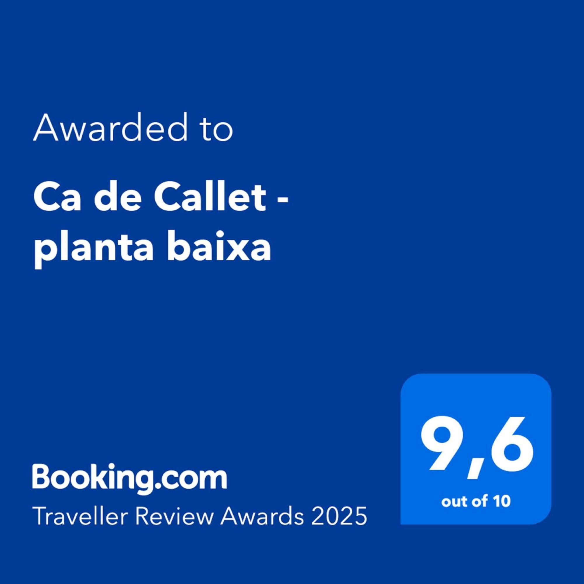 Apartamento Ca De Callet - Planta Baixa Estación Exterior foto